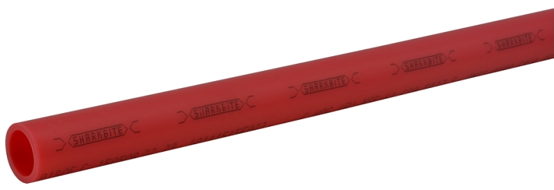 SharkBite U870R10 Pipe, 3/4 in OD, 10 ft L, PEX-B, Polyethylene, Red